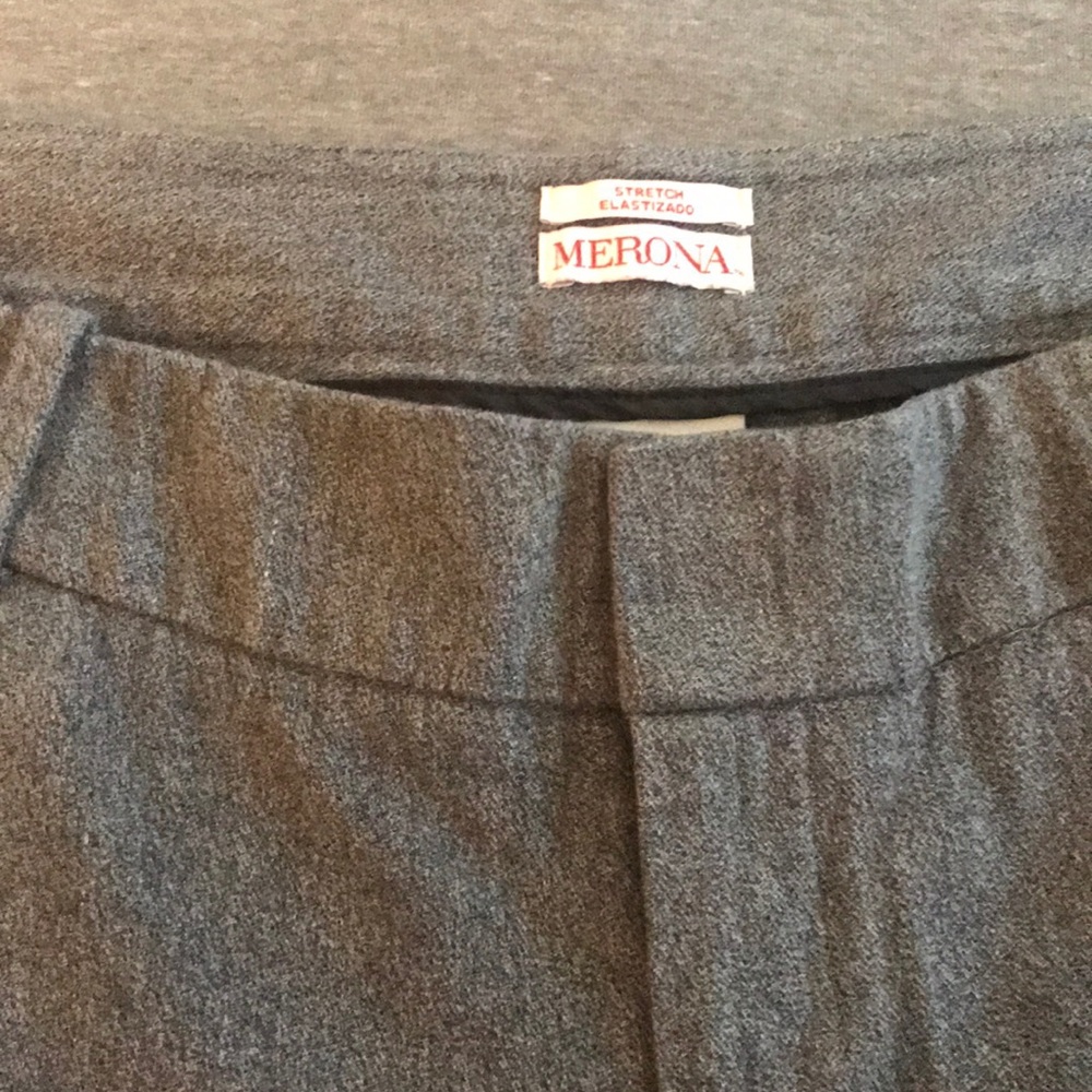 Gray Ankle Length Pants